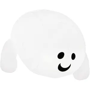 Halloween Inflatable Outdoor Decorations, 4.5ft Inflatable Cute Ghost Decoration Lying On The Roof with LEDs, Halloween Blow Up Yard Decor for Parties Roof Decor