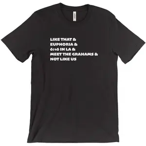 Kendrick Diss Song Chronology T-Shirt – Celebrating The Iconic Rap Battle With Canadian Rapper Gift for Men and Women