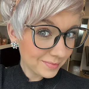 2pcs Large Square Reading Glasses Glitter Fashion Presbyopic Luxury Readers For Women Men +1.0 To +4.0