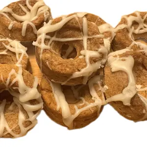 Hell Kitty Creations Cider Mill Donuts with Maple Glaze for Dogs & Cats Human Grade Ingredients Healthy Treats 100% Natural No Fake Stuff Handmade All-Natural & Healthy