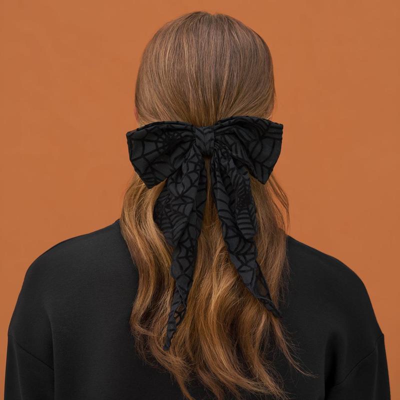Kitsch Spiderweb Bow Hair Clip