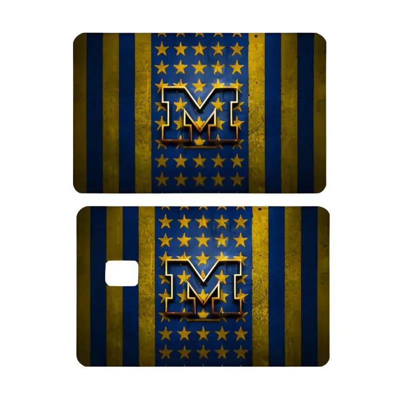 Michigan Flag credit card sticker cash app card design