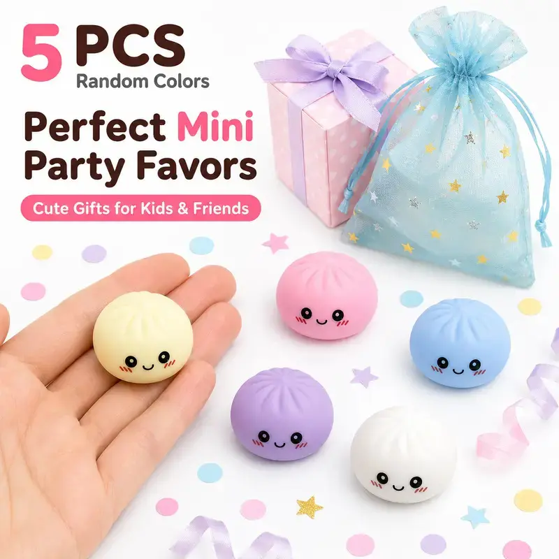 5 PCS Mini Style Office Leisure Decompression Toy, Ideal Gift for Easter Valentine's Day Holiday Party Random Color