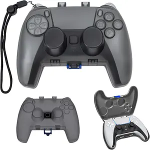 PS5 Controller Cover Case, Hard Shell Protection Case for PS5 DualSense Wireless Controller, PlayStation 5 Controller Accessories - Black