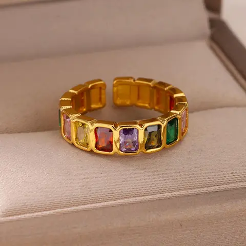 Elegant Rhinestone Decorated Cuff Ring, 2024 New Style Fashion Accessories for Women & Men, Trendy All-match & Exquisite Jewelry for Birthday Gift, Elegant Fashion Rings, Beautiful Rings, Elegant Everyday Ring