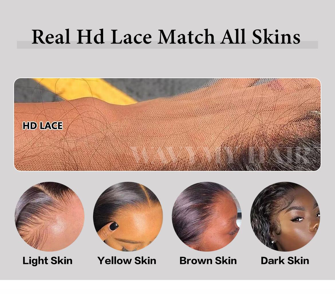 Wavymy Layered Cut Loose Wave Pre-bleached Wear Go Glueless HD Lace Wigs 6x4 Lace Closure Wigs 180% Density 100% Human Hair Wavymy Layered Cut Loose Wave Pre-bleached Wear Go Glueless HD Lace Wigs 6x4 Lace Closure Wigs 180% Density 100% Human Hair