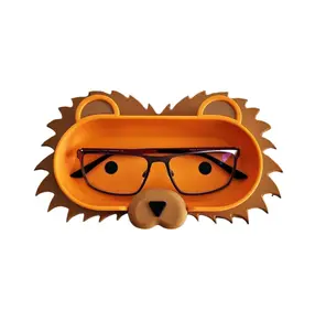 Lion Eyeglass Tray - Adorable Animal Friend Eyeglass Tray - Cute 3D Printed Holder for Glasses - Fun Nightstand Organizer