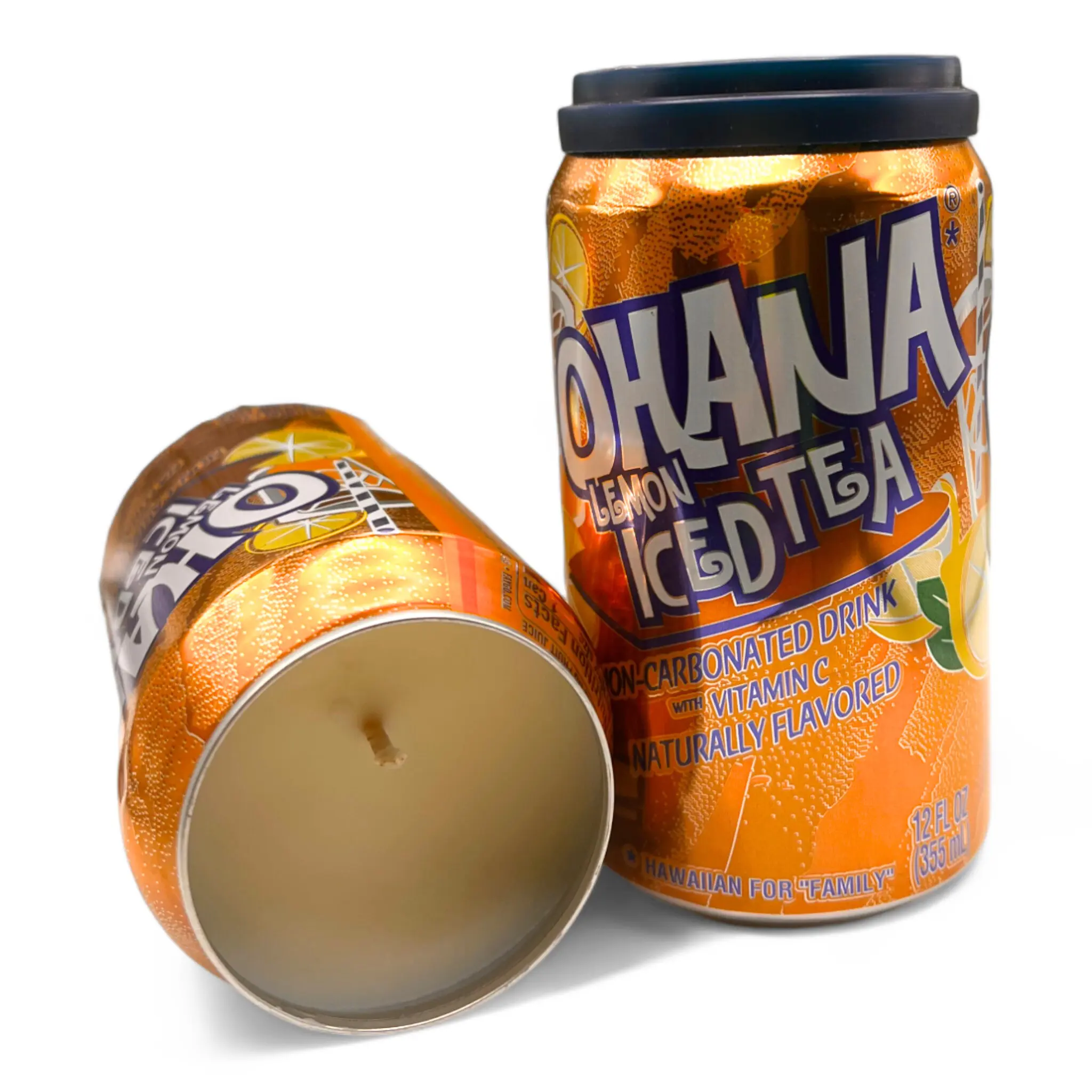 Ohana Lemon Iced Tea Candle | Hand Poured Soda Can Candle | 12 oz Soda Themed