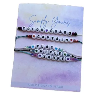 Color Guard Customizable Beaded Bracelet | Customizable and Adjustable Bracelets