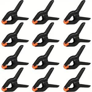 12pcs spring clips, small backrest clip, plastic clip, craft spring clip, clothesline clip, quilt and sock fixing clip, Home