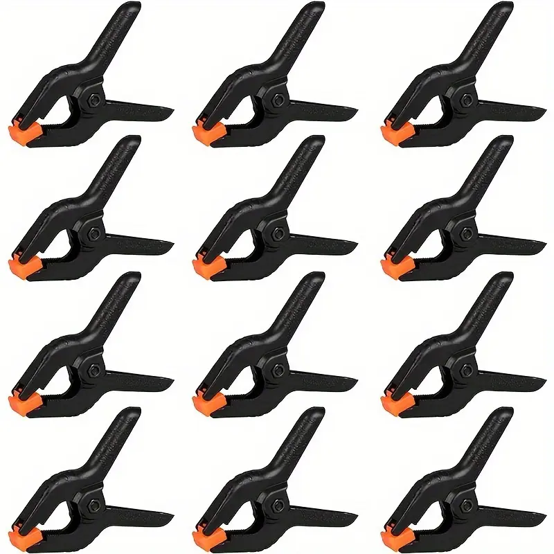 12pcs spring clips, small backrest clip, plastic clip, craft spring clip, clothesline clip, quilt and sock fixing clip, Home