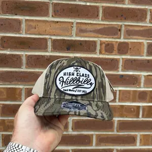 High Class Hillbilly Bottomland Camo Trucker Hat
