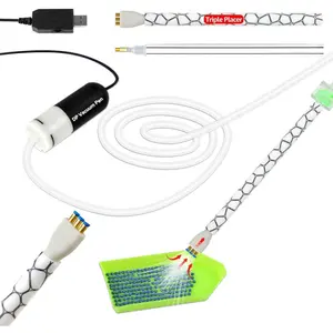 Electric  Art Painting Pen - Adjustable Suction Vacuum  Painting Tool with Triple Tips, No-Wax Needed, USB , for Adults  Art Kits and Accessories (Black)