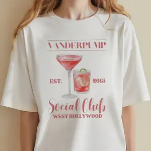 Vanderpump Rules Social Club Graphic Tee, Bravo TV, Lisa Vanderpump, Scandoval, Real Housewives, Heavyweight Unisex Crewneck T-Shirt