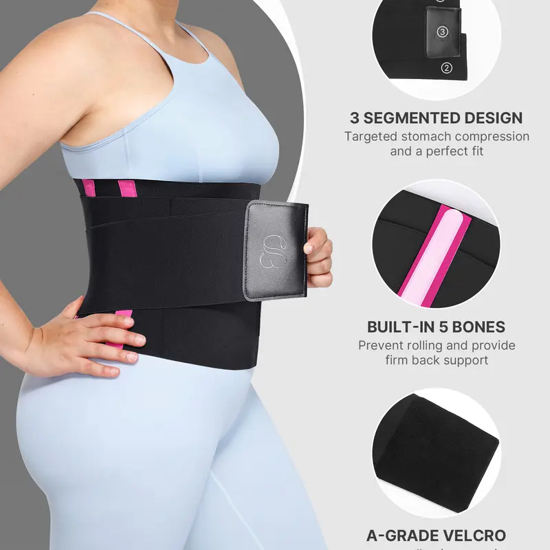 Shapellx NeoSweat Triple Constricting power Latex Waist Trainer Segmented Workout Shapewear Belts Sales