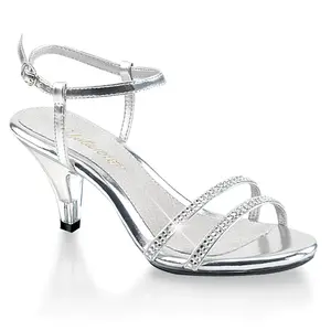 3 Inch Heel BELLE-316 Silver Metallic