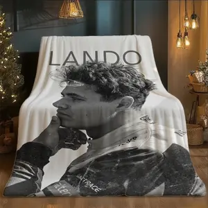 Lando Comfortable Plush Blanket, Lightweight Warm Fleece, Ideal for Sofa Bedding Travel Home Decor, Modern Design Soft Throw