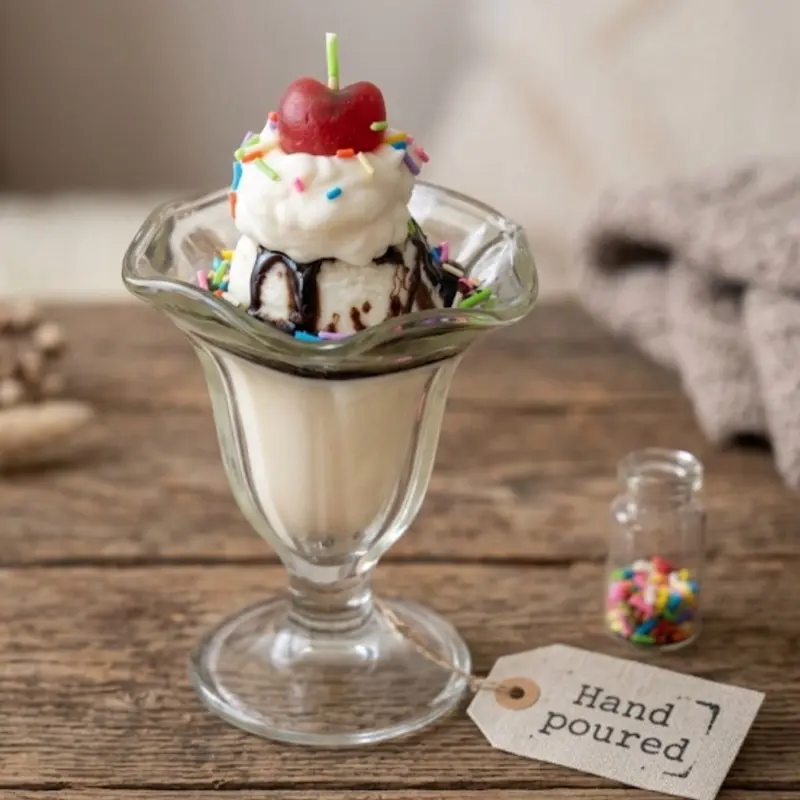 Sundae Funday Dessert Candle