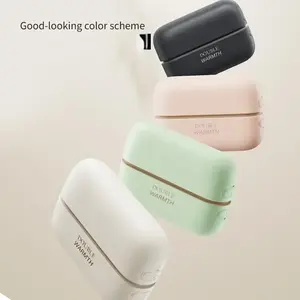 Hand Warmer Rechargeable 2 Pcs Pack, 10000mah Electric Hand Warmer, Safe Double Sided Heating, Portable for Christmas, Sports, Camping