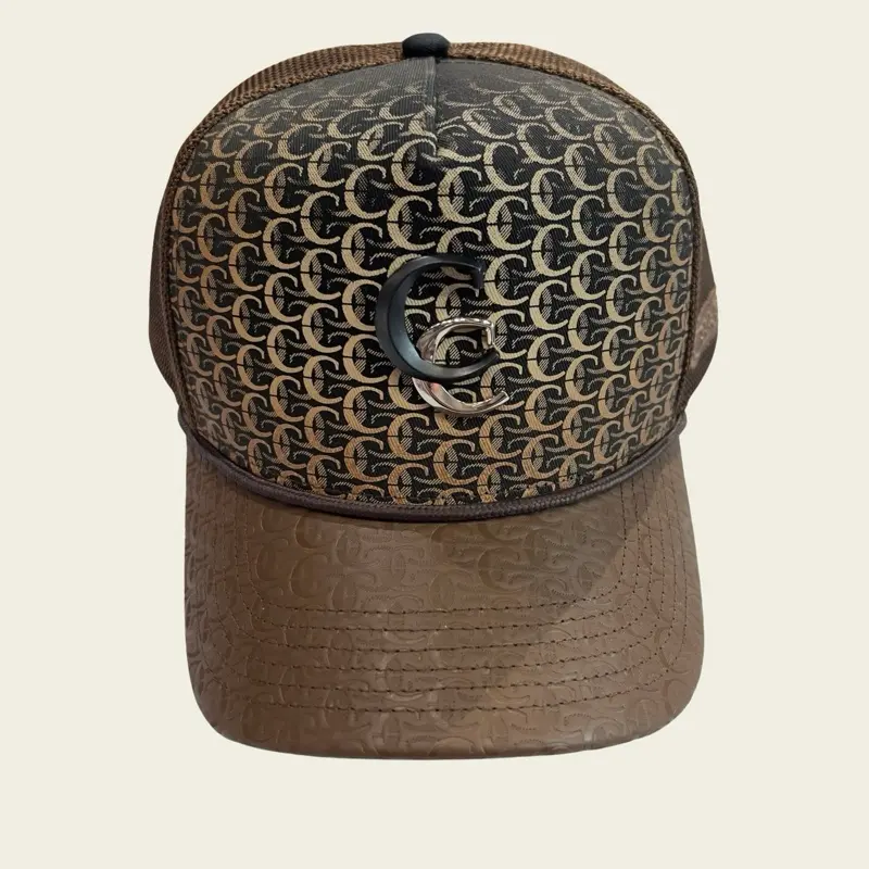 Gorra Cuadra Snapback Marrón CP008