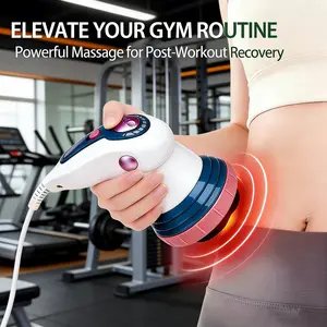 Upgraded Adjustable Power Vibration Handy Device with Three Detachable Install Heads, Sturdy Grip Build, Compact Space Saving Style for Indoor Outdoor Daily General Scene Application