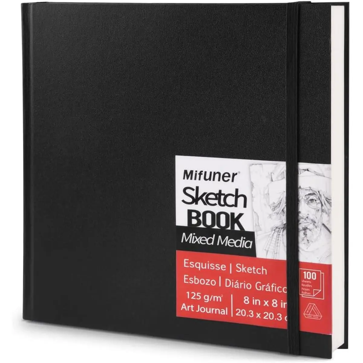125gsm-8x8 sketchbook