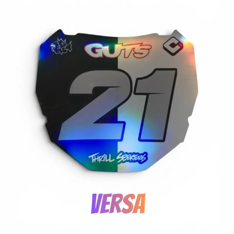 Chrome ODI Number Plate Decals - Pre-Designed Stickers