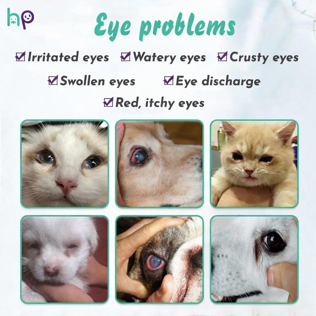Gentle pet eye cleansing solution