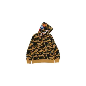 BAPE 1st Camo Shark Full Zip Hoodie Yellow