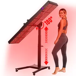 Red Light Therapy Panel for Body with Electric Stand, 5 Wavelengths Full Body and Face Near Infrared