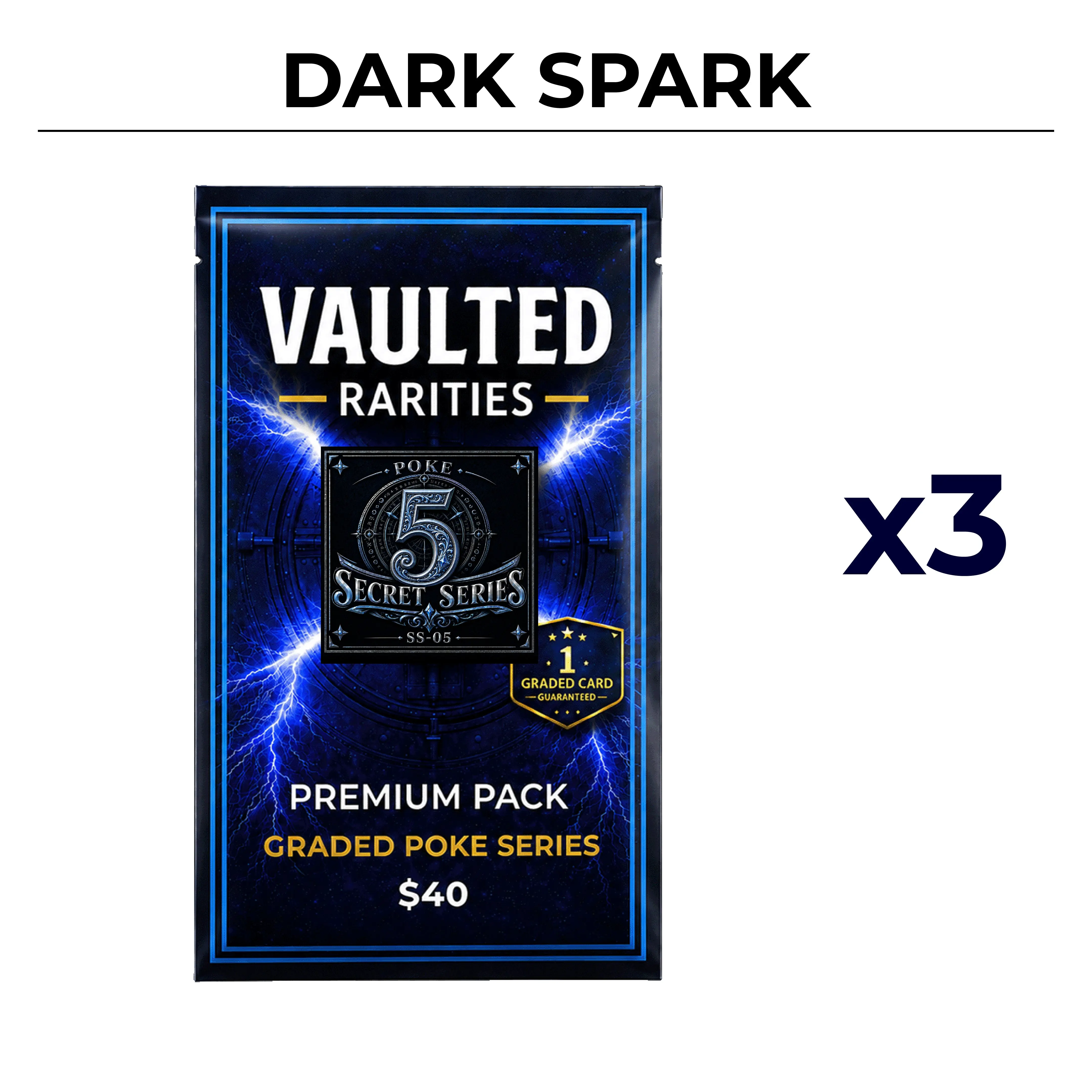 Vaulted Rarities - 3x POKE SS5 Premium Pack