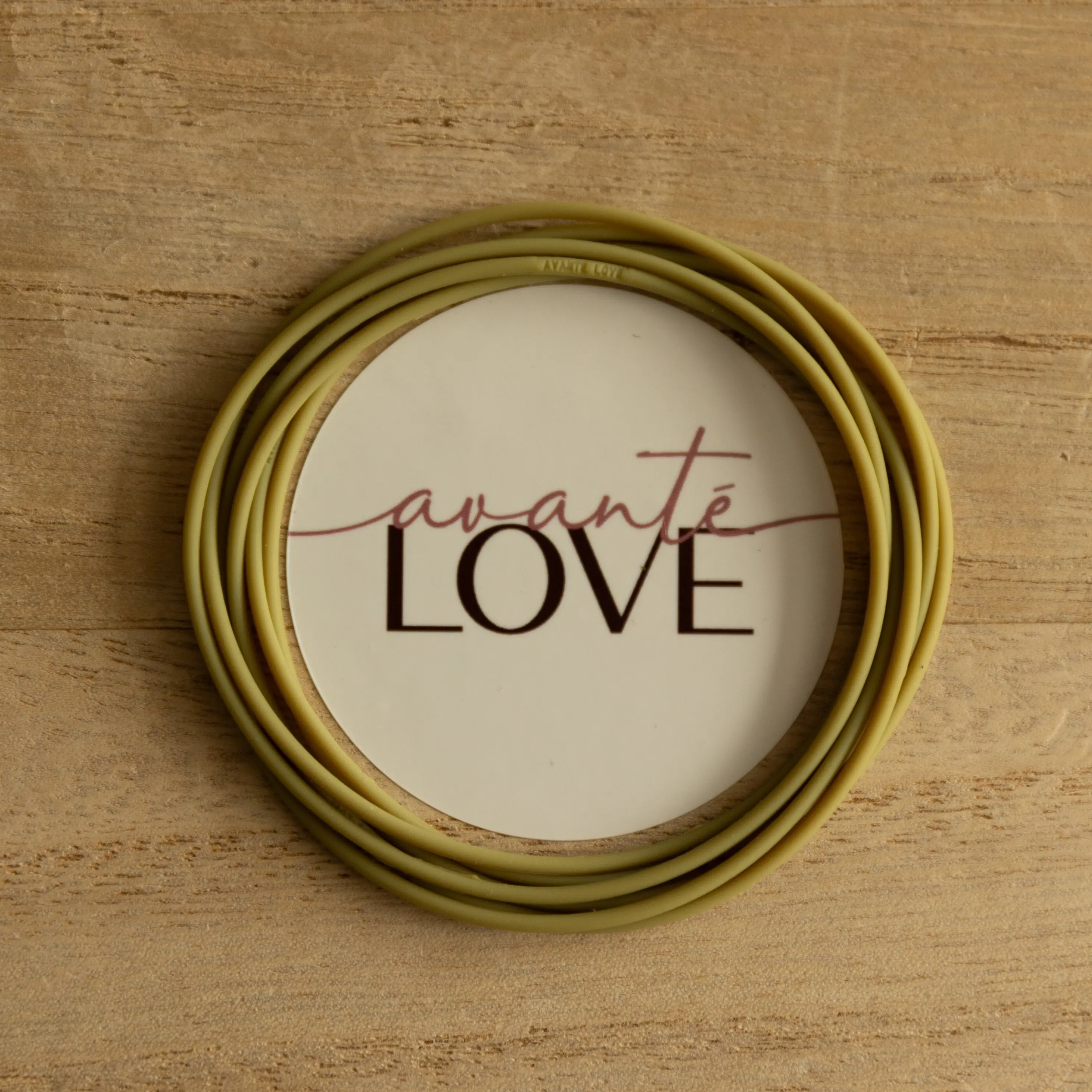 Olive: Silicone Jelly Bracelets-Stack of 6