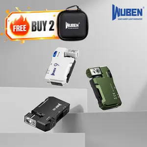WUBEN G5 Premium Rotatable RGB Mini Pocket Flashlight, 400 Lumens, USB-C Rechargeable, Magnetic Clip, Ideal for Work, Travel, and Gear Bags, Handheld Torch, guy gift,  Father's Day Gift,,summerwins