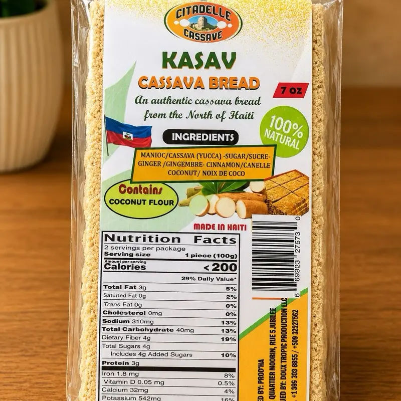 Haitian Kasav Plant-Based Gluten-Free Snack