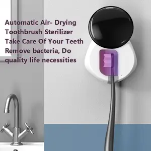 Toothbrush box disinfection box, portable sterilizer with fan drying function, suitable for all electric and manual toothbrushes, home and travel, easy to carry