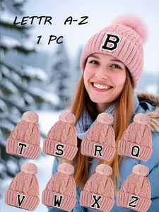 Women's Winter Ski Outdoor Foldable Beanie Hat, Cute Dream Knitted Snow Cap, Loose Fit with Anti-Slip Inner Lining, Warm Street Dance Hat, Knitting Beanie