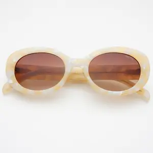 FREYRS Aria Designer Fashion Womens Oval Sunglasses