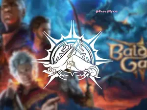 Baldurs Gate Monk Class Symbol Vinyl Decal Sticker