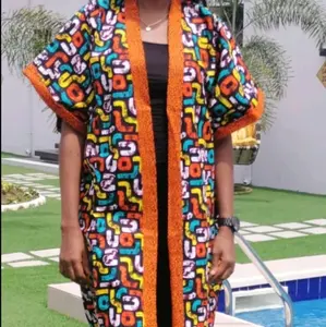 African Wax Cotton Handmade Jackets and Dresses - Casual Women's Womenswear for Parties, Shopping, School, and Work - Summer, Comfort, Shortsleeve