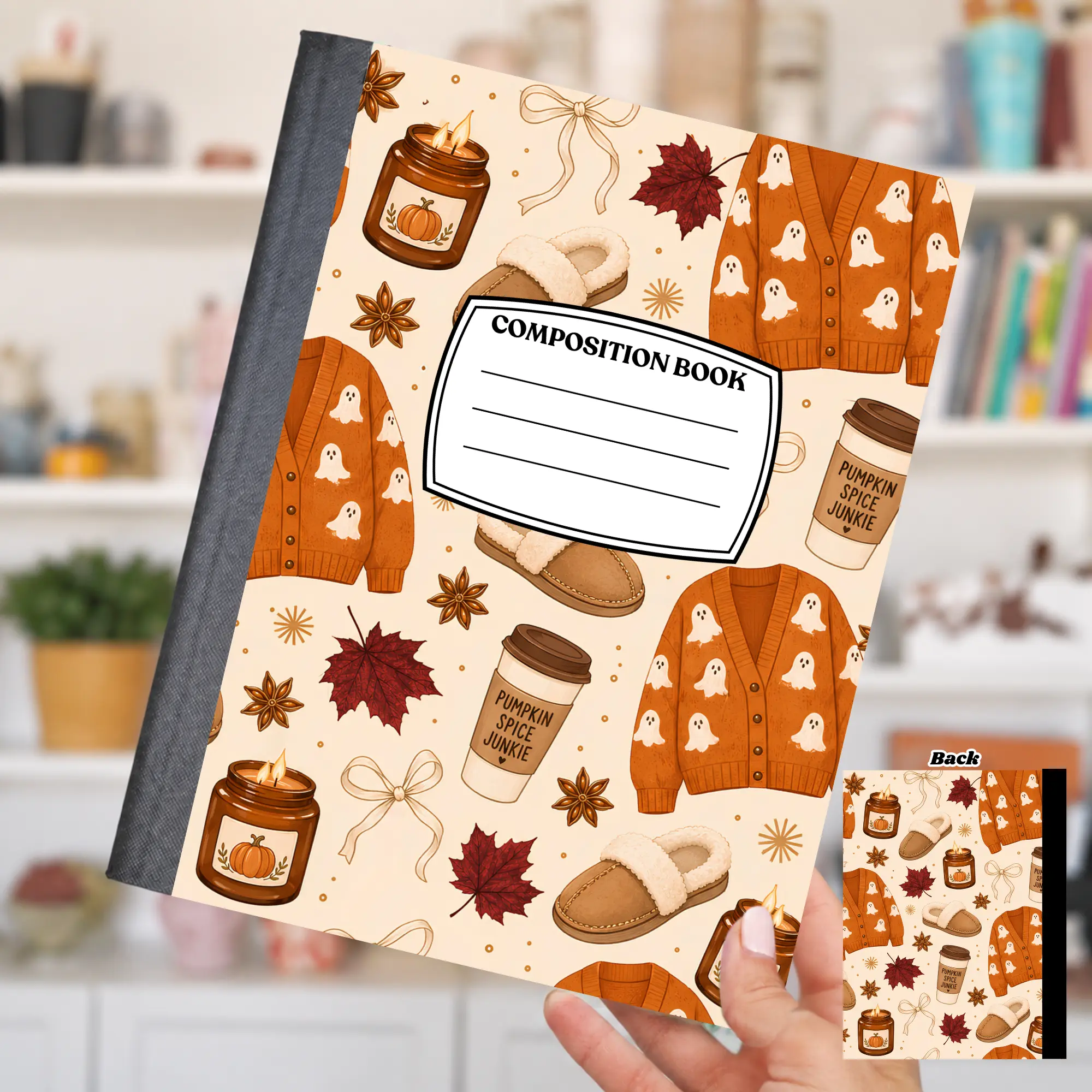 Composition Notebook Cover Sticker Halloween