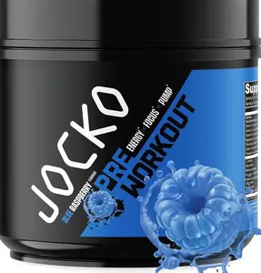 Jocko Fuel Ultimate Pre Workout Powder - Pre-Workout Energy Powder Drink for Men & Women - High Stim Sugar-Free Nootropic Blend to Support Muscle Pump, Energy, & Recovery 200mg Caffeine Blue Raspberryundefined