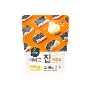 Bibigo Korean CJ Seaweed Snacks Crispy Original Flavor 40g - Healthy & Delicious