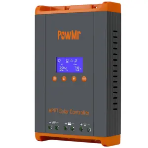 PowMr 60A MPPT Solar Charge Controller 12V/24V/48V, Solar Charge Controller 60Amp w/ LCD Display, Support 12(Max) Solar Regulator Connections in Parallel, Work with Lead-Acid and Lithium Batteries