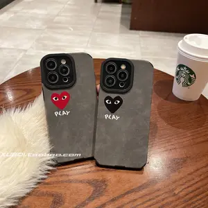 Compatible with iPhone 17, 16, 15, 14, and 13 Pro Max cases. 2025 New Suede-Textured Couple's Edition Premium Full-Coverage Silicone Matte Shockproof Protective Case. A must-have fashion accessory for men and women.17promax case/16Plus case/15promaxcase