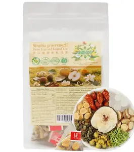 SIFANGDA Siraitia Grosvenorii Snow Pear and Loquat Tea 100g(5g×20P) Natural Ingredients | Individual Teabags | Traditional Chinese Formula Herbal Tea | Ideal for Daily Wellness