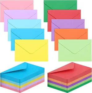 500 Count 4 x 2.75 Inches Gift Card Envelopes, 10 Assorted Colors Mini Envelopes Self Adhesive Seed Envelopes Business Card Envelopes, Bulk Tiny Envelope Pockets for Small Note Cards