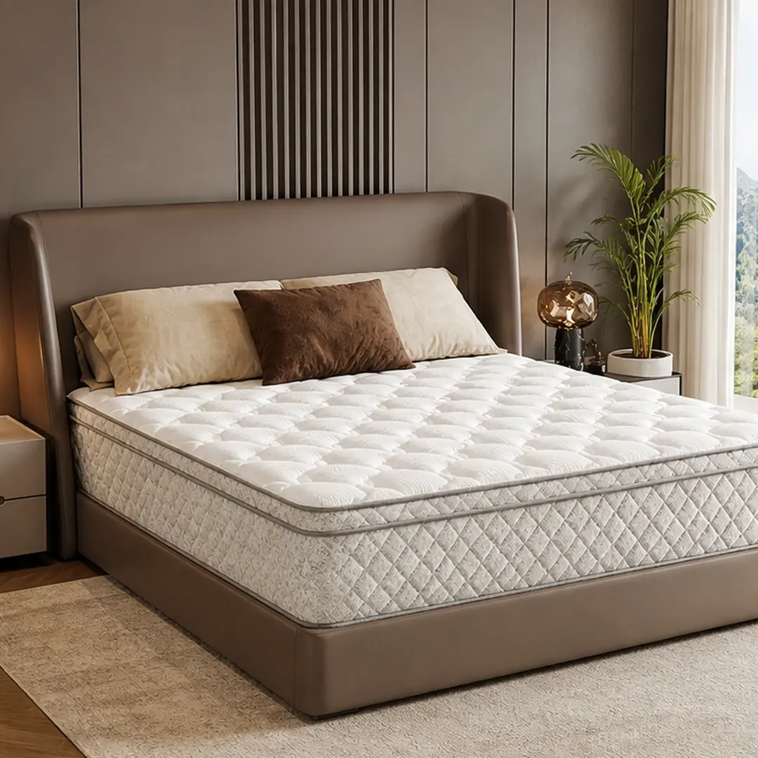 ARCH Full Size Hybrid Mattress in a Box - 54" W x 75" D x 12" H, CertiPUR-US & OEKO-TEX Certified, Memory Foam & Pocket Springs (Foam+Spring), Medium Firm, Zoned Support, Pressure Relief, Cooling Technology for Cooling Sleep, Modern Grey/White Bedding
