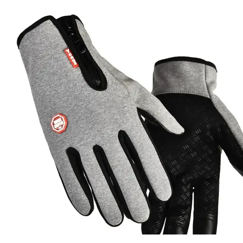 Colorful zipper double layer gray