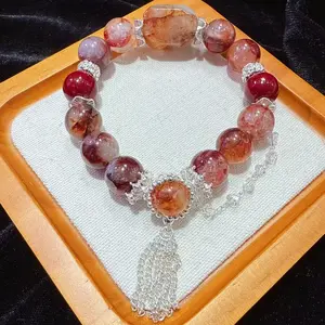 Natural fire quartz bracelets DIY gifts Women's gifts Birthday gifts Charming bracelets