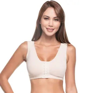 Sonryse 065BF Post Surgical Compression Bra with Front Hook-and-Eye Closure – Ideal for Mastopexy, Breast Augmentation or Reduction